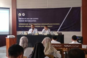 Read more about the article Workshop Peningkatan Kompetensi Dosen FKOM Dalam Pengabdian dan Pemberdayaan Masyarakat